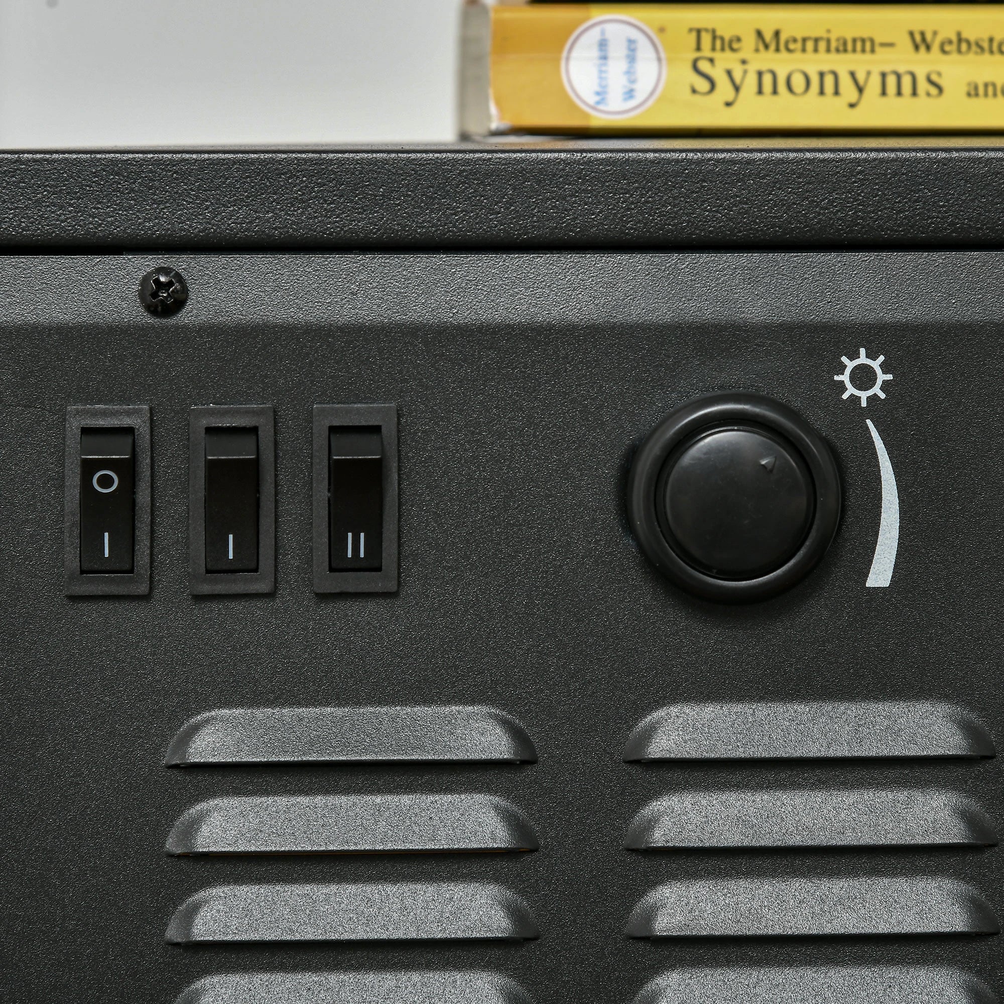 HOMCOM Elektrokamin LED-Flammeneffekt 2 Heizstufen Überhitzungsschutz