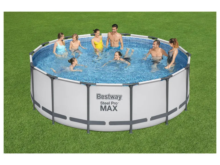 Steel Pro MAX™ Frame Pool Komplett-Set mit Filterpumpe, Ø 427 x 122 cm
