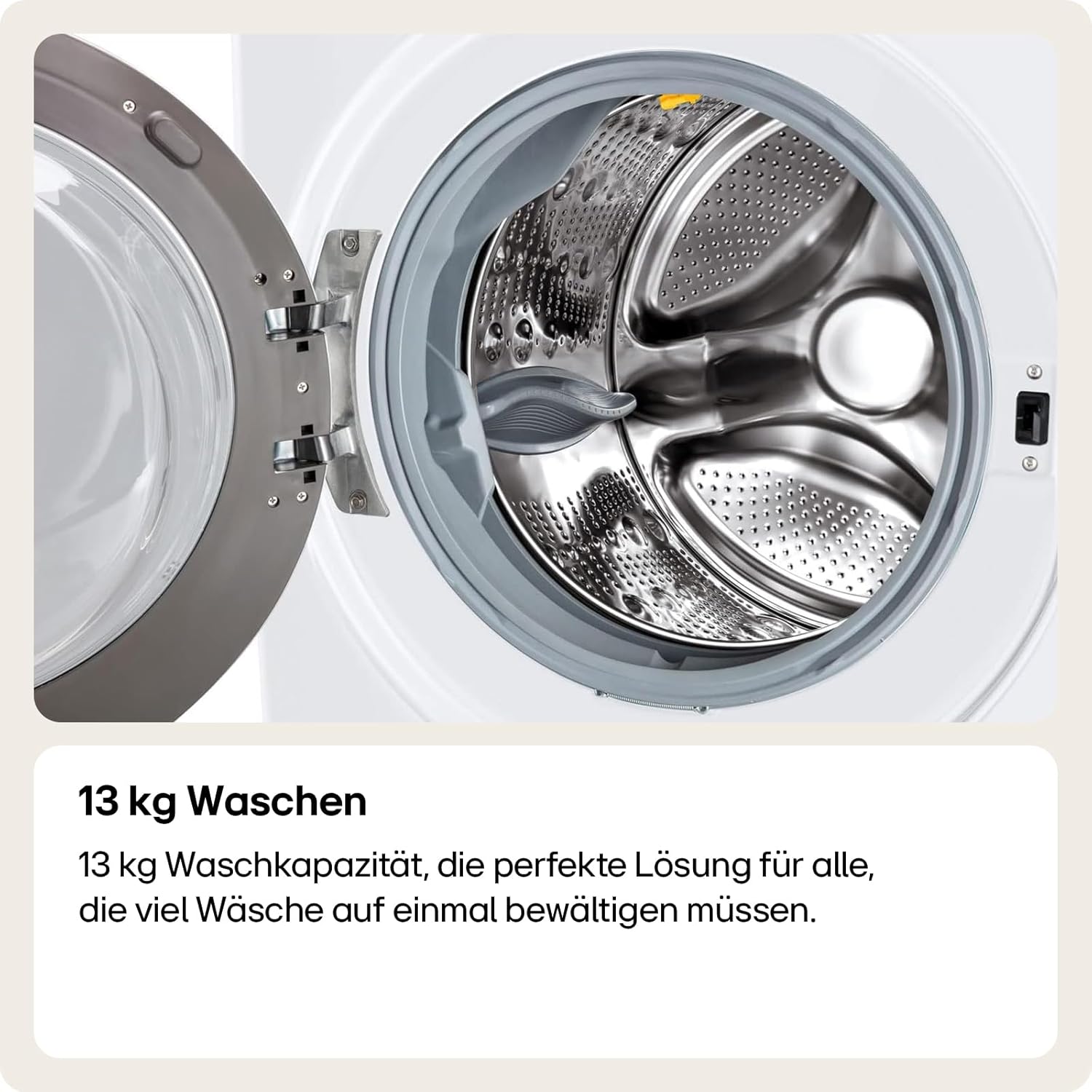 LG F4WV7080, Klasse A, Frontlader-Waschmaschine 8 kg, 1400 U/Min, AI Direct Drive, Wi-Fi, Tiefenreinigung mit Dampf, Groe Kapazitt, TRIPLE A, Außentür aus Sicherheitsglas, 62 x 60 x 85 cm Wei