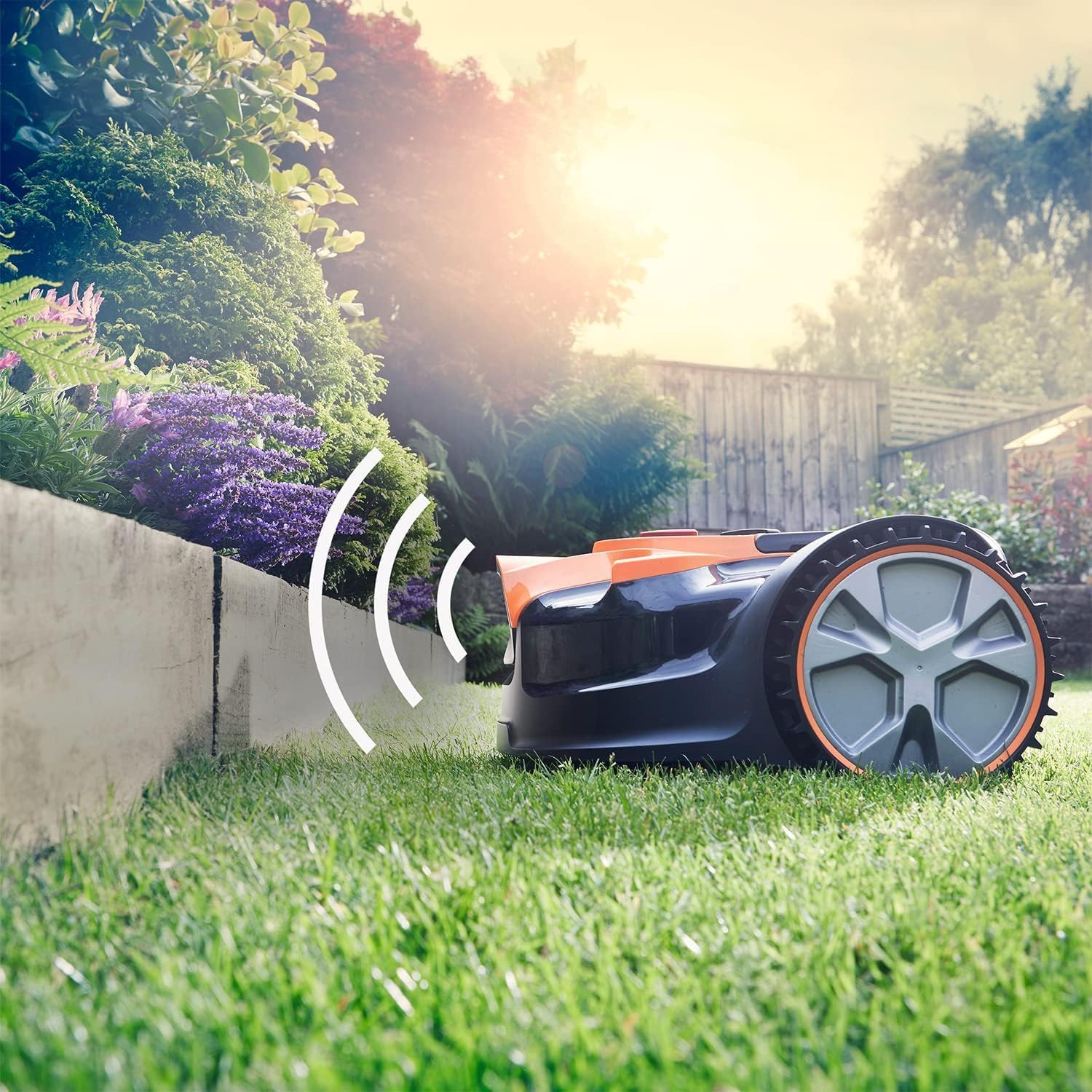 LawnMaster VBRM16 OcuMow™ Mähroboter für geeignet für bis zu 100 qm-Selbstfahrender Rasenmäher Roboter mit MX 24V 4.0Ah Lithium-Ionen Akku Ohne Kabel