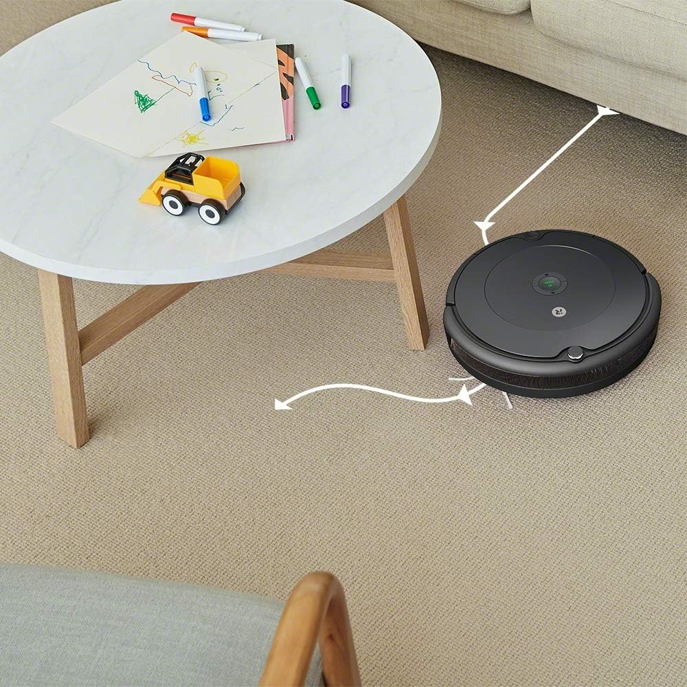 iRobot Roomba Combo Essential Saug- und Wischroboter (Y0112), leistungsstarkes Saugen und Wischen, 4-Stufen-Reinigungssystem, 3 Saugstufen, Spot-Cleaning, steuerbar über App, Tasten oder Sprache, Wei