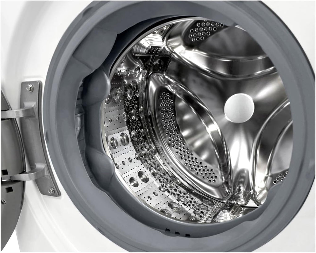 LG F4WV7080, Klasse A, Frontlader-Waschmaschine 8 kg, 1400 U/Min, AI Direct Drive, Wi-Fi, Tiefenreinigung mit Dampf, Groe Kapazitt, TRIPLE A, Außentür aus Sicherheitsglas, 62 x 60 x 85 cm Wei